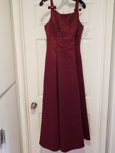 Burgundy Long Evening dress,  Medium